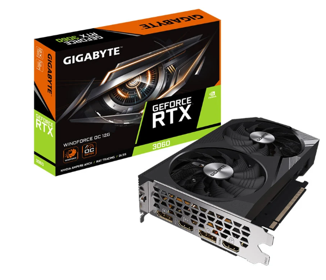 Card màn hình Gigabyte GeForce RTX 3060 WINDFORCE OC 12G